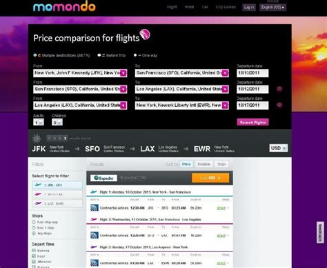 momondo multi city.